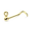 8 Shaped Curved Nose Stud Stud NSKB-765